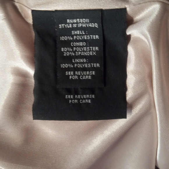 Jax Red Nude Short Sleeve Illusion Eyelash Lace Fitted Sheath Dress Size 2 - Picture 11 of 11